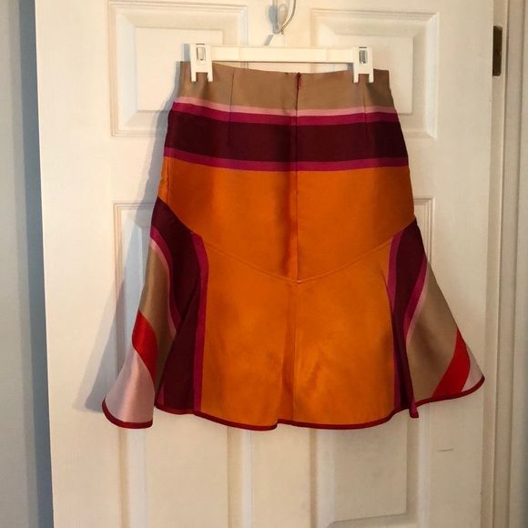 Ostwald helgason striped skirt in red multi stripe - Picture 2 of 8